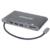 MANHATTAN - Estación Docking Manhattan USB-C a HDMI/DPmini/SVGA/RJ45/3.5mm Super Velocidad Color Gris