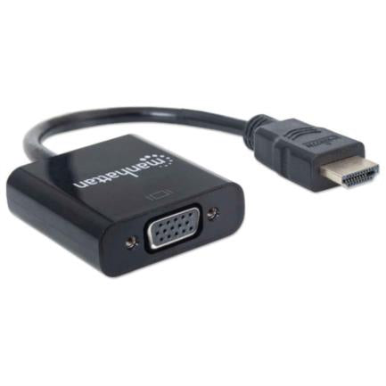 MANHATTAN - Convertidor Video Manhattan HDMI a VGA Color Negro