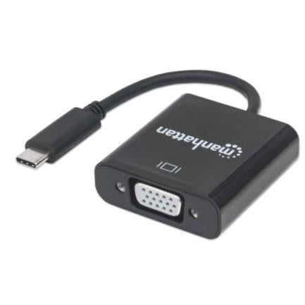 MANHATTAN - Convertidor Manhattan Video USB-C 3.1 a VGA-H Color Negro