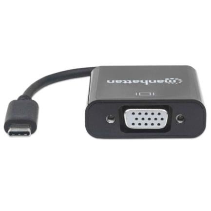 MANHATTAN - Convertidor Manhattan Video USB-C 3.1 a VGA-H Color Negro