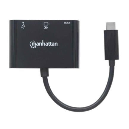 MANHATTAN - Docking Manhattan USB-C a HDMI Multipuertos Color Negro