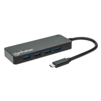 MANHATTAN - Hub Manhattan USB 3.2 Gen1 Tipo C 4 Puertos USB-A