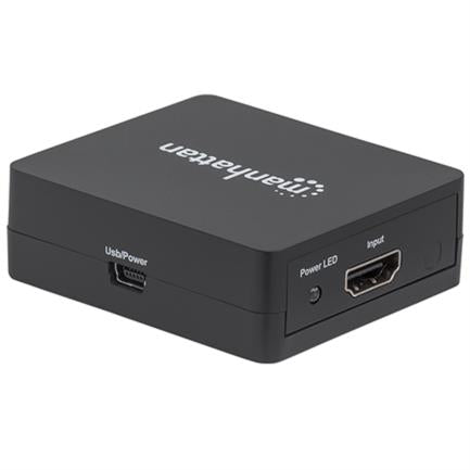MANHATTAN - Video Splitter Manhattan HDMI 2 Puertos 1080p Alimentado por USB Color Negro