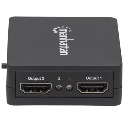 MANHATTAN - Video Splitter Manhattan HDMI 2 Puertos 1080p Alimentado por USB Color Negro