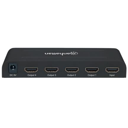 MANHATTAN - Video Splitter Manhattan HDMI 4K UHDTV 4 Puertos Color Negro