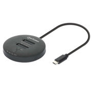 MANHATTAN - Gabinete QuickDock Manhattan USB-C 2ptos SSD M.2 NVMe