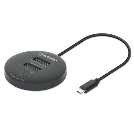 MANHATTAN - Gabinete QuickDock Manhattan USB-C 2ptos SSD M.2 NVMe