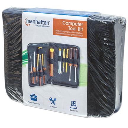 MANHATTAN - Kit Herramientas Manhattan Básico para Computadora 13 Pzas
