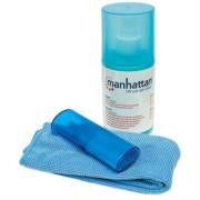 MANHATTAN - Kit Limpieza Manhattan para LCD Solución 200ml Paño y Brocha