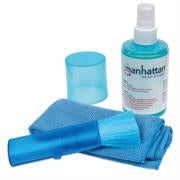 MANHATTAN - Kit Limpieza Manhattan para LCD Solución 200ml Paño y Brocha