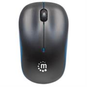 MANHATTAN - Mouse Manhattan Success Inalámbrico Óptico 1000 dpi Color Negro-Azul