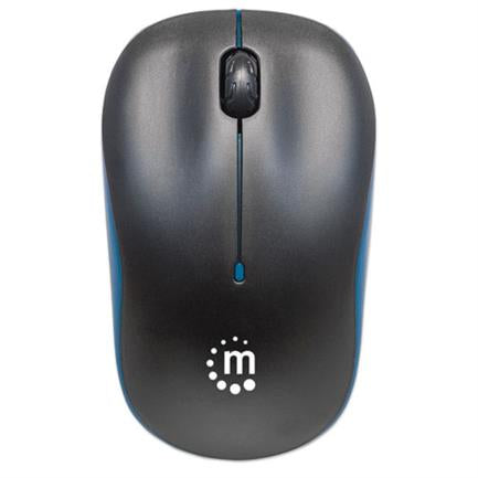 MANHATTAN - Mouse Manhattan Success Inalámbrico Óptico 1000 dpi Color Negro-Azul