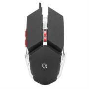 MANHATTAN - Mouse Manhattan Gaming Óptico LED 3200 dpi 7 Botones Color Negro-Plata