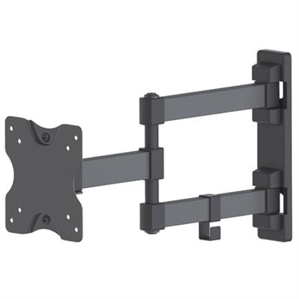 MANHATTAN - Soporte Monitor Manhattan 13" a 27" Pared Movimiento Articulado Color Negro