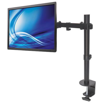 MANHATTAN - Soporte Monitor Manhattan 13" a 32" Escritorio Brazos Doble Articulación Color Negro