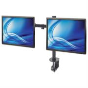 MANHATTAN - Soporte Monitor Manhattan Universal para 2 Monitores 13" a 32" Brazos Doble Articulación Color Negro