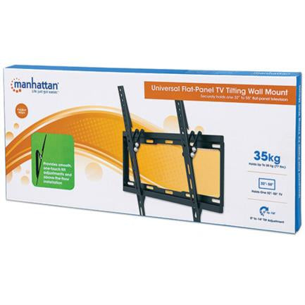 MANHATTAN - Soporte TV Manhattan 32" a 55" 35 Kg Pared Ajuste Vertical Color Negro