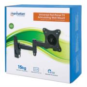 MANHATTAN - Soporte Monitor Manhattan Pared Movimiento Articulado Pantalla Plana 13" a 27" Máximo 15 Kg