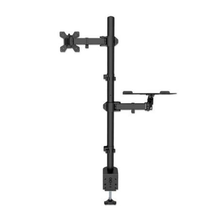 MANHATTAN - Soporte Monitor Manhattan Escritorio para 13" a 32"/Laptop 10" a 17" Hasta 8 Kg Altura Ajustable