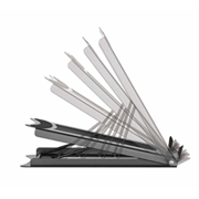 MANHATTAN - Soporte Manhattan Ajustable para Laptop/Tablet 10" a 15.6" Plegable 5 Posiciones Hasta 5 Kg Color Negro