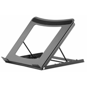 MANHATTAN - Soporte Manhattan Ajustable para Laptop/Tablet 10" a 15.6" Plegable 5 Posiciones Hasta 5 Kg Color Negro
