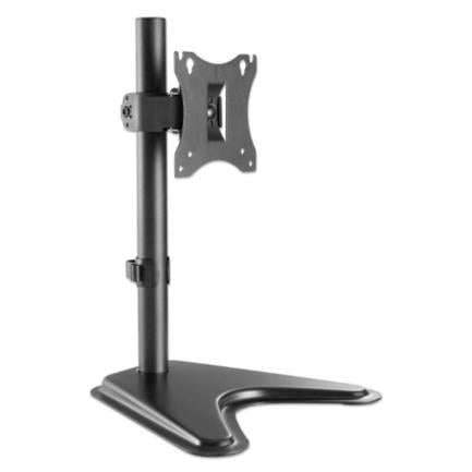 MANHATTAN - Soporte Monitor Manhattan de Escritorio para LCD 17" a 27" Hasta 7kg Inclinación/Altura Ajustable Color Negro