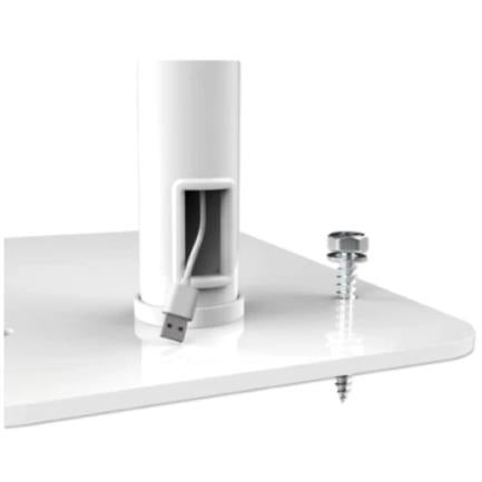 MANHATTAN - Soporte de Suelo Manhattan Antirrobo para Tablet/iPad 7.9" a 11" Altura 790 a 1190mm Color Blanco