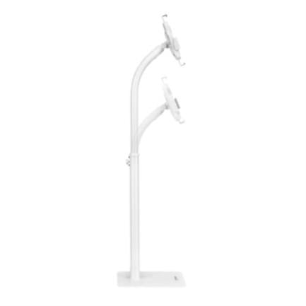 MANHATTAN - Soporte de Suelo Manhattan Antirrobo para Tablet/iPad 7.9" a 11" Altura 790 a 1190mm Color Blanco