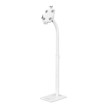 MANHATTAN - Soporte de Suelo Manhattan Antirrobo para Tablet/iPad 7.9" a 11" Altura 790 a 1190mm Color Blanco