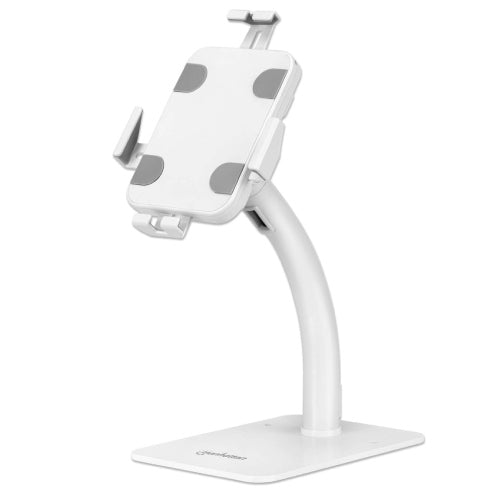 MANHATTAN - Soporte de Suelo Manhattan Antirrobo para Tablet/iPad 7.9" a 11" Color Blanco