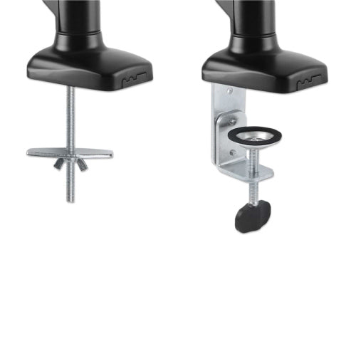 MANHATTAN - Soporte MANHATTAN de aluminio con pistones de gas p/2 monitores 17 a 32