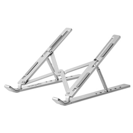 MANHATTAN - Soporte laptop Manhattan p/Escritorio de posiciones aluminio Premium