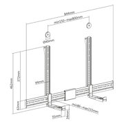 MANHATTAN - Soporte Manhattan Universal para Barra de Sonido