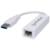 MANHATTAN - Adaptador Manhattan Súper Velocidad USB 3.0 a RJ-45 GB Ethernet Color Blanco