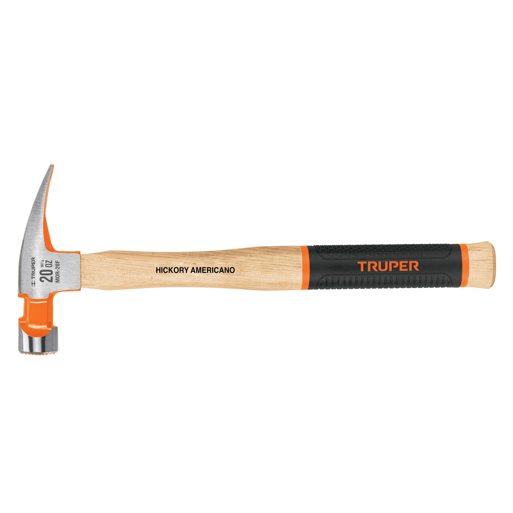 Martillo pulido 20 oz u–a recta, boca fresada, Truper Grip