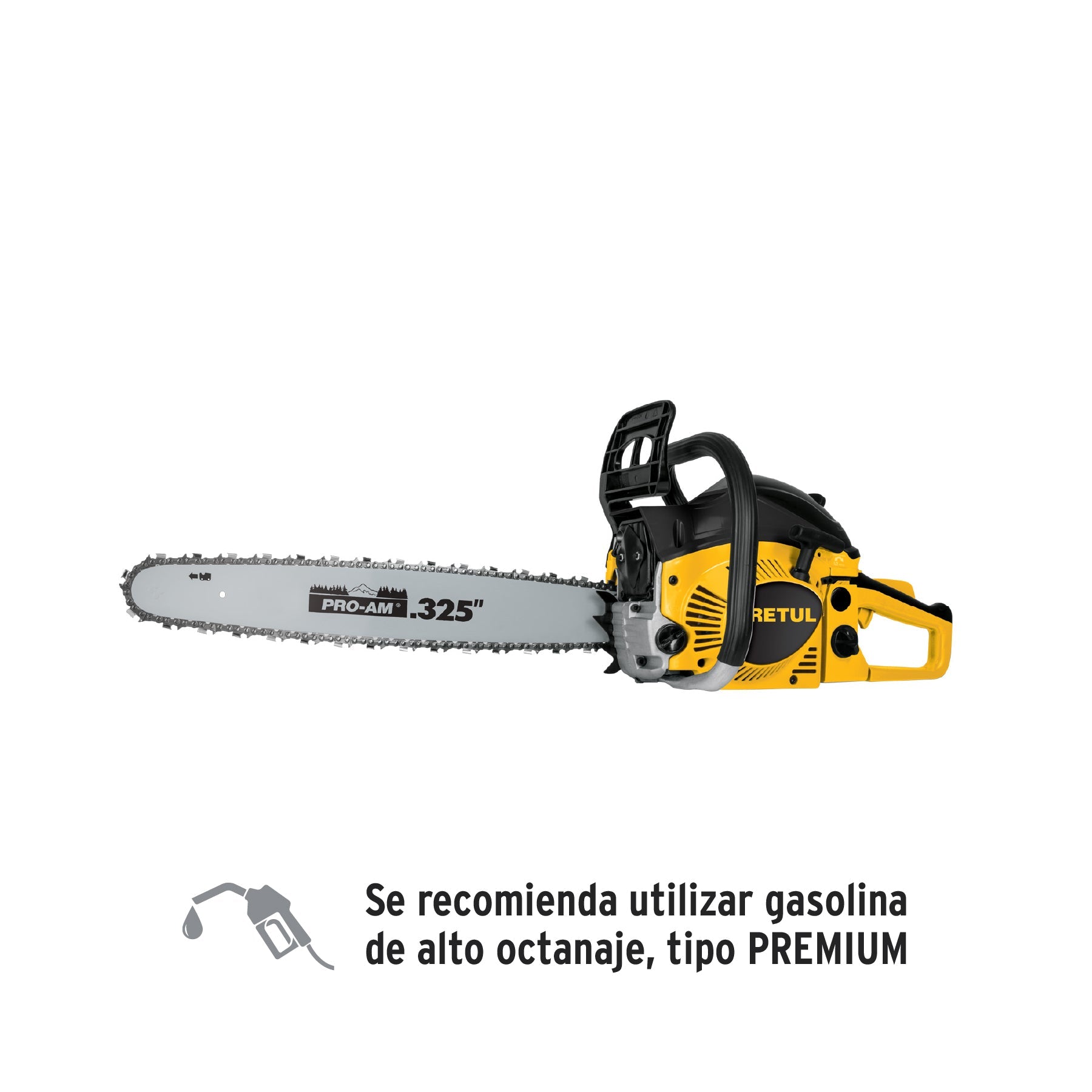 Motosierra 45 cc a gasolina con barra de 20', Pretul