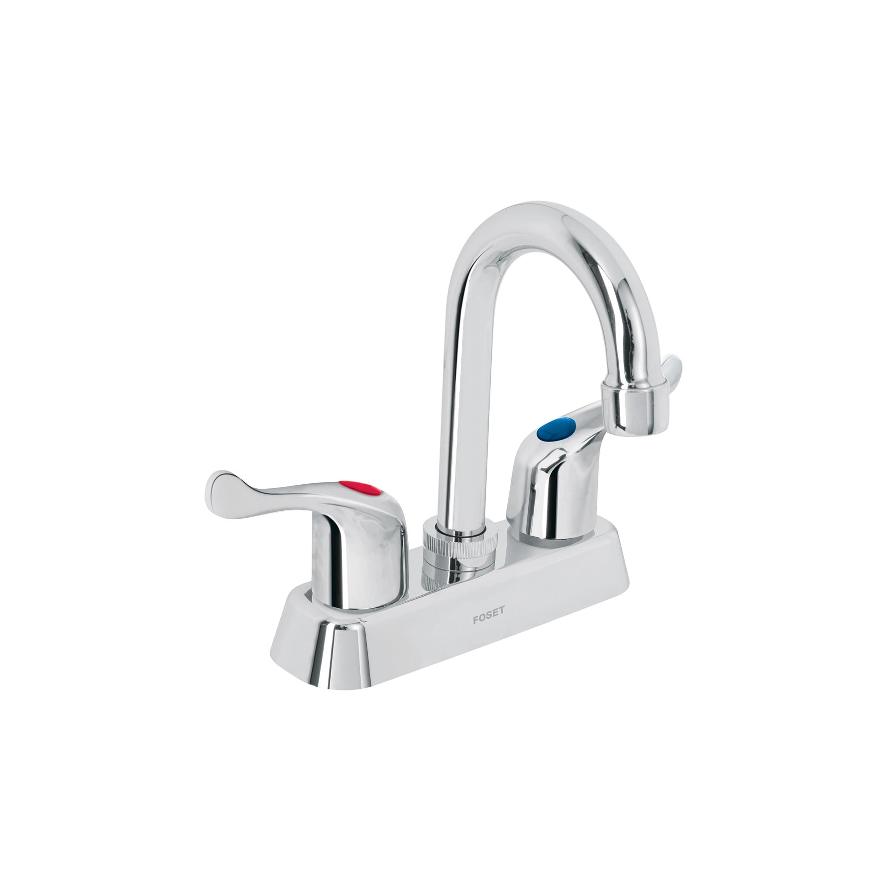 Mezcladora 4' lavabo, ABS, cuello bar, palanca, BASIC