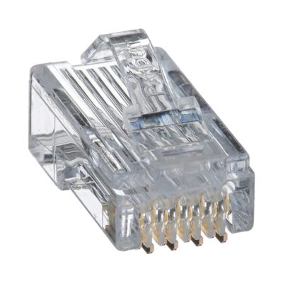 PANDUIT - Plug RJ45 Cat5e, Para Cable UTP de Calibres 24-26 AWG, Chapado en Oro de 50 Micras, Paquete de 100 Piezas
