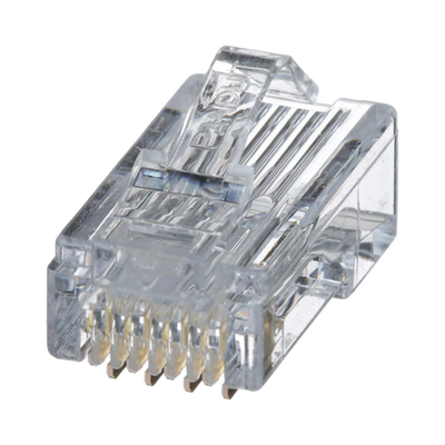 PANDUIT - Plug RJ45 Cat5e, Para Cable UTP de Calibres 24-26 AWG, Chapado en Oro de 50 Micras, Paquete de 100 Piezas