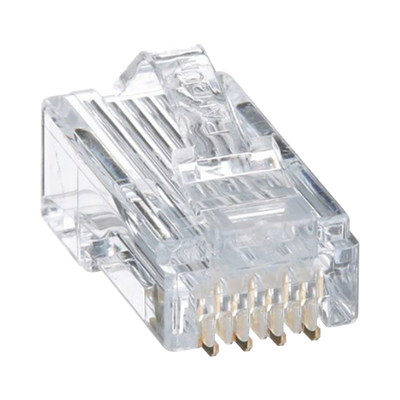 PANDUIT - Plug RJ45 Cat5e, Para Cable UTP de Calibres 24-26 AWG, Chapado en Oro de 50 Micras, Paquete de 50 Piezas