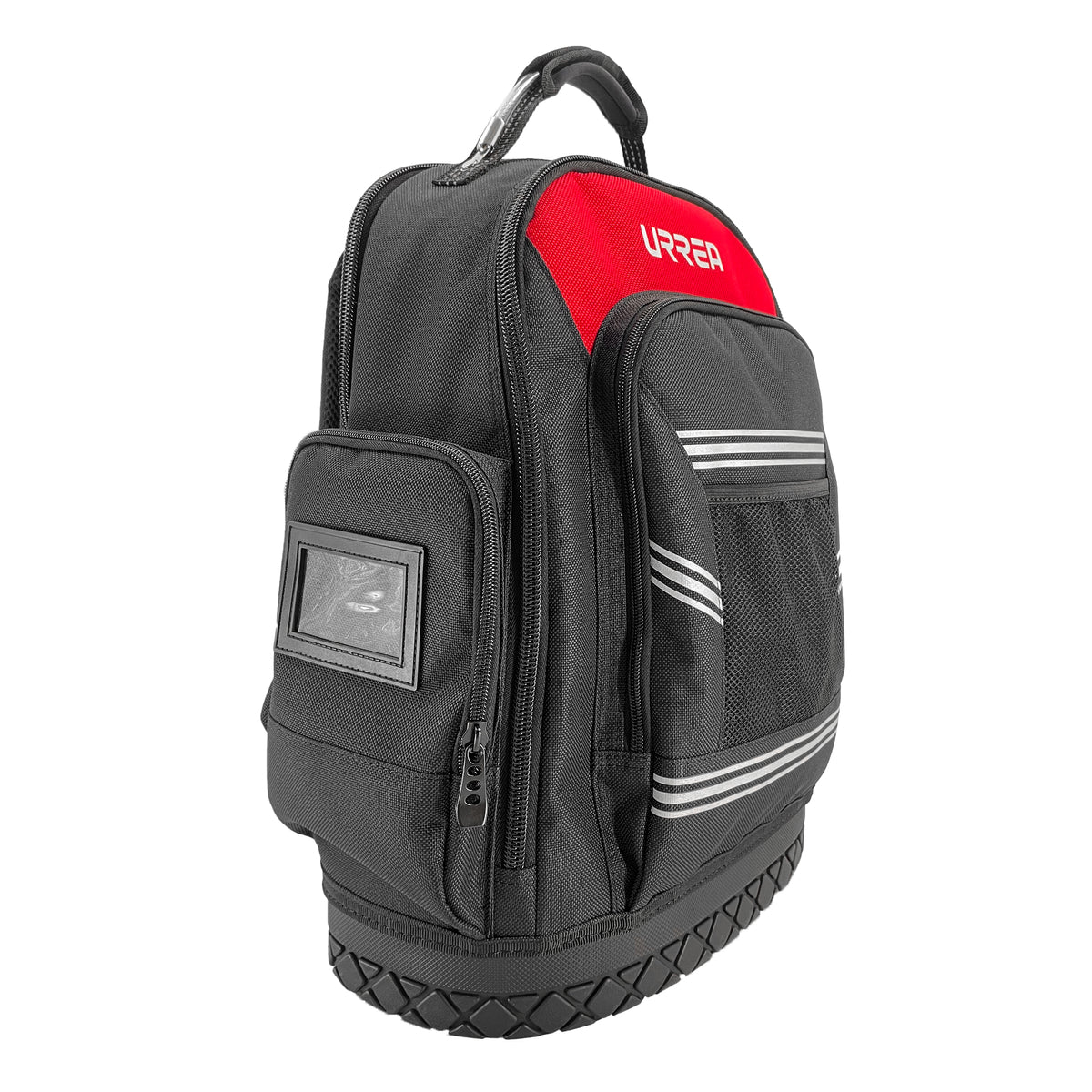 Urrea - Mochila porta herramientas de poliéster extraíble 17"x13"x10", c/asa alambre y portalaptop