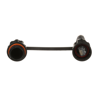 PANDUIT - Conector Plug RJ45 de Uso Industrial, Categoría 5e, 24AWG, con Tapa Protectora, Protección IP67