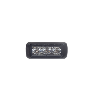 FEDERAL SIGNAL - Luz auxiliar MICROPULSE ULTRA, Mica Transparente, Leds color Rojo, Flasher Integrado