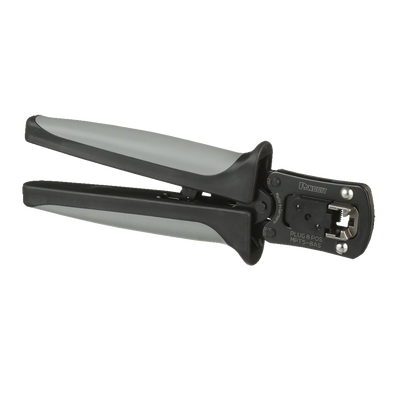 PANDUIT - Pinzas Ponchadoras Para Plugs Modulares RJ45, Cat5e, Cat6 y Cat6A, Color Negro