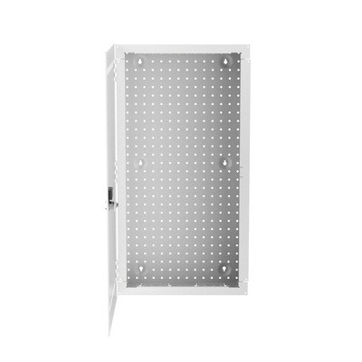 PANDUIT - Gabinete Multipropósito de Montaje en Pared, de 28 in de Altura, Con Puerta Reversible, Fabricado en Acero, Color Blanco