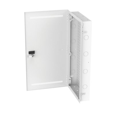 PANDUIT - Gabinete Multipropósito de Montaje en Pared, de 28 in de Altura, Con Puerta Reversible, Fabricado en Acero, Color Blanco