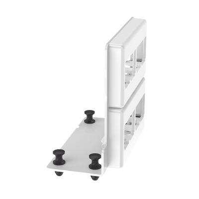 PANDUIT - Patch Panel de 8 Puertos Mini-Com, Para Uso con Gabinetes Multipropósito, de Instalación a Presión, Color Blanco
