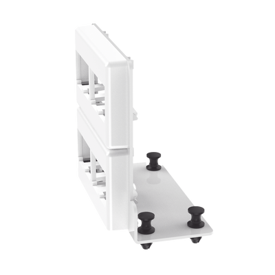 PANDUIT - Patch Panel de 8 Puertos Mini-Com, Para Uso con Gabinetes Multipropósito, de Instalación a Presión, Color Blanco