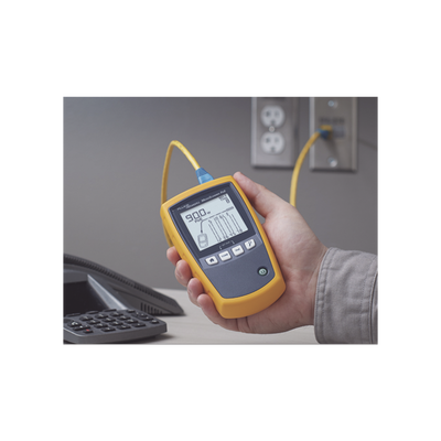 FLUKE NETWORKS - Verificador de Red MicroScanner PoE, para Comprobación de Redes de Voz, Datos, Video y PoE 802.3af, at, bt y UPOE, con Pantalla LCD Retroiluminada