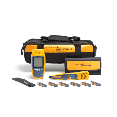 FLUKE NETWORKS - Kit Profesional de Verificador de Red MicroScanner PoE, para Comprobación de Redes de Voz, Datos, Video y PoE 802.3af, at, bt y UPOE, con Pantalla LCD Retroiluminada